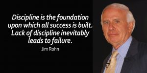 Jim Rohn's Quote on Discipline